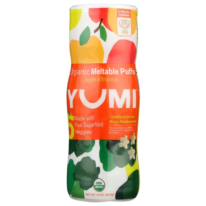 YUMI: Organic Apple and Broccoli Puffs, 1.5 oz