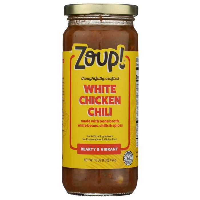 ZOUP GOOD REALLY: White Chicken Chili, 16 oz