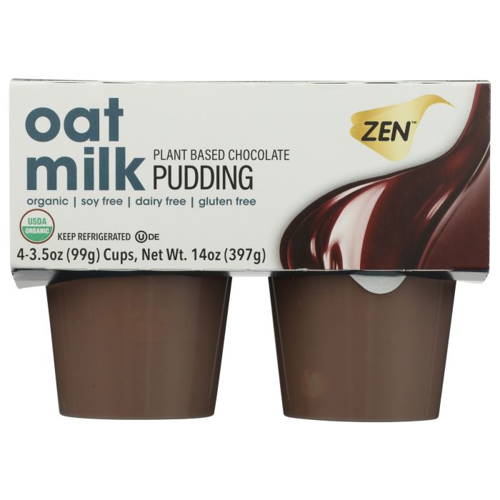ZEN: Oat Milk Chocolate Pudding 4pc, 14 oz