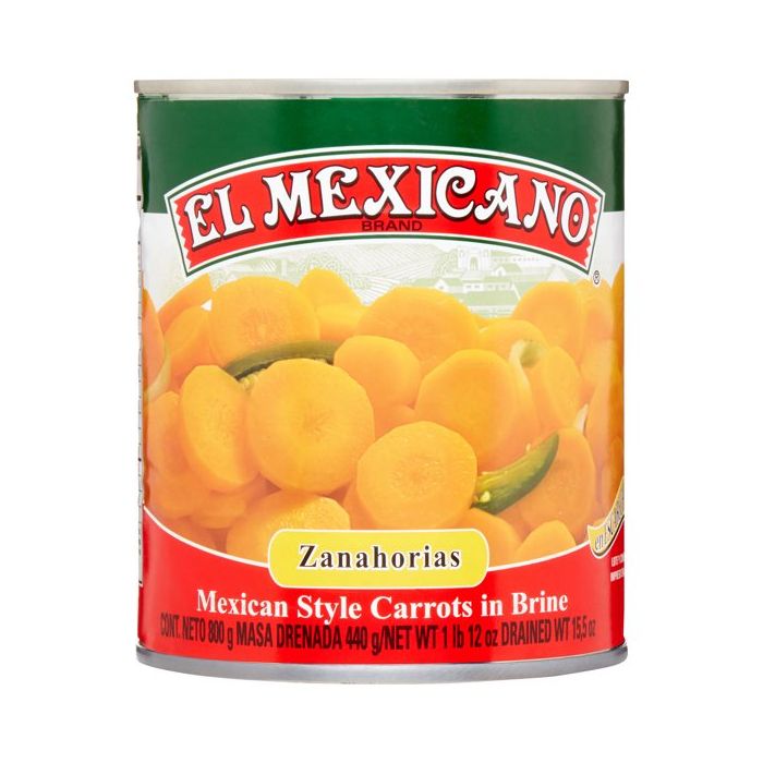 EL MEXICANO: Zanahorias Mexican Style Carrots In Brine, 26 oz