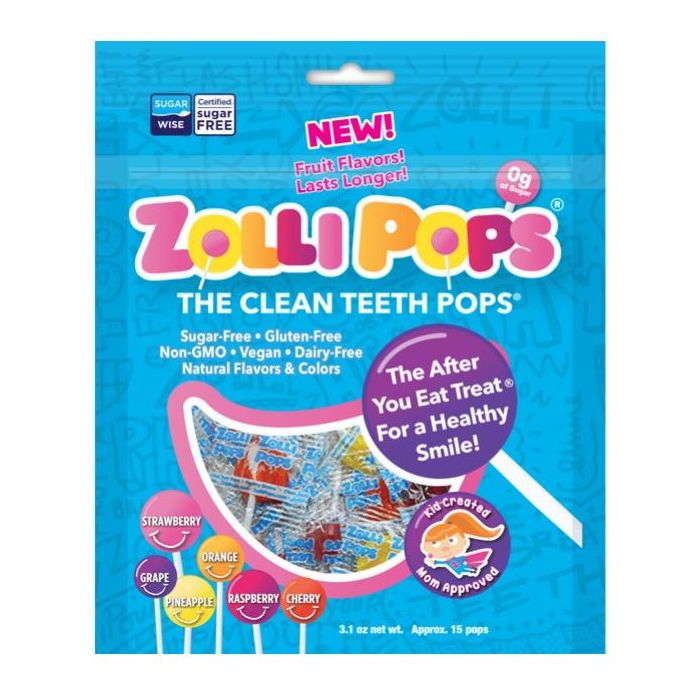 ZOLLIPOPS: Assorted Fruit Lollipops, 3.1 oz