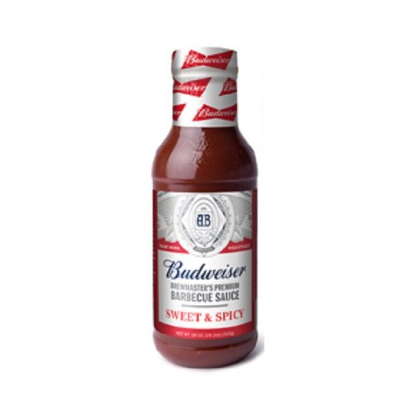 BUDWEISER: Sauce Bbq Sweet and Spicy, 18 oz