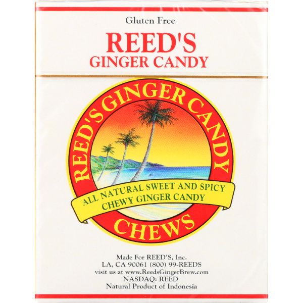 REEDS: Ginger Chew Candy Rolls, 2 oz