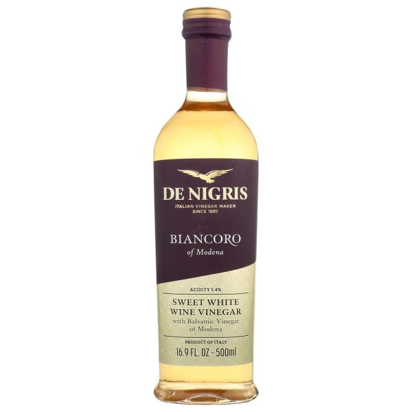 DE NIGRIS: Sweet White Wine Vinegar Balsamic, 500 ml