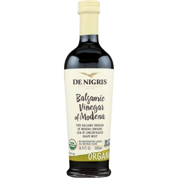 DE NIGRIS: Organic Balsamic Vinegar 25%, 16.9 oz