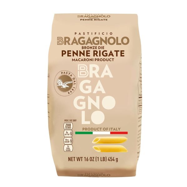 PASTIFICIO BRAGAGNOLO: Penne Rigate Pasta, 1 lb