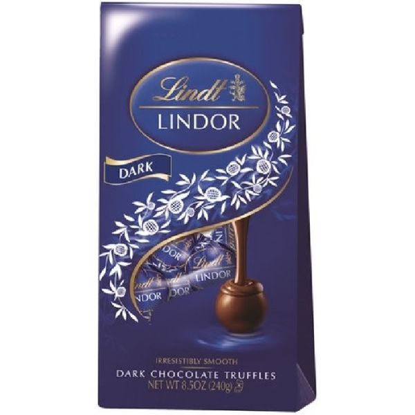 LINDT: Truffle Lindor Dark Chocolate Bag, 8.5 oz