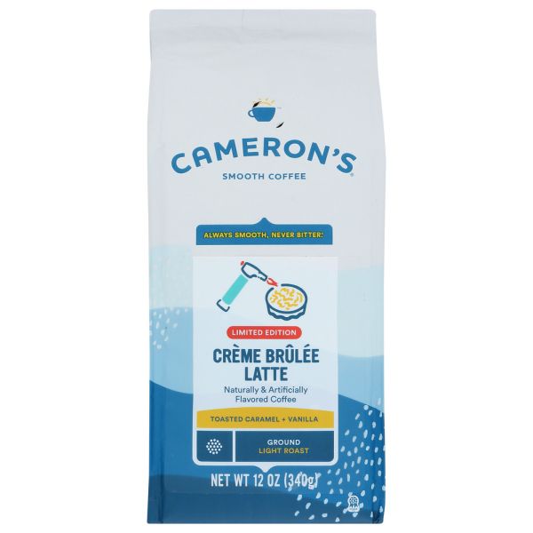 CAMERONS COFFEE: Creme Brulee Late Ground Light Roast Coffee, 12 oz