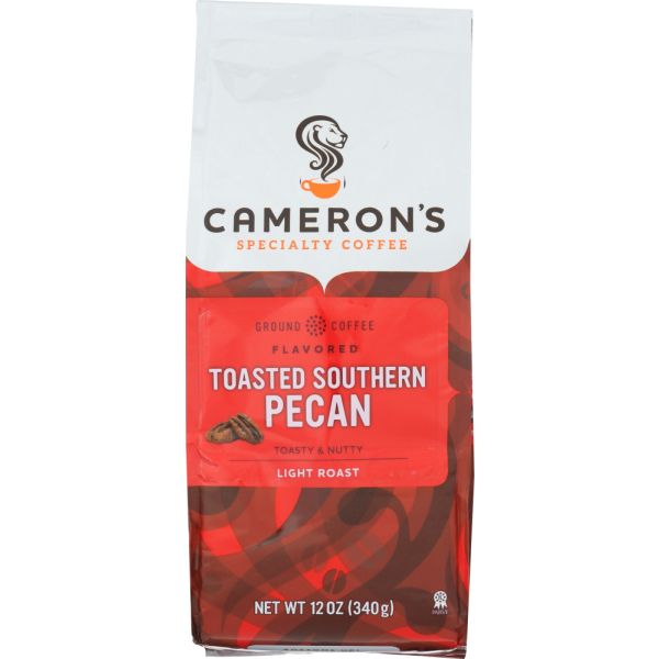 CAMERONS COFFEE: Coffee Ground Toasted Southern Pecan, 12 oz