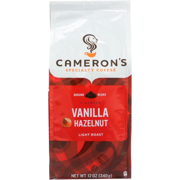 CAMERONS COFFEE: Vanilla Hazelnut Coffee Ground, 12 oz