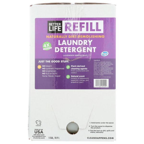 BETTER LIFE: Laundry Detergent Lavender Grapefruit, 5 ga