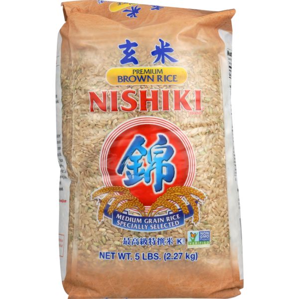 NISHIKI: Rice Brown Premium, 5 lb