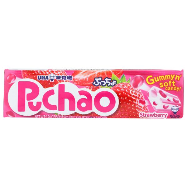 UHA MIKAKUTO: Puchao Soft Candy Strawberry, 1.76 oz