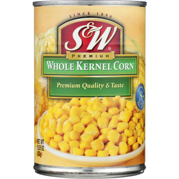 S & W: Whole Kernel Corn, 15.25 oz