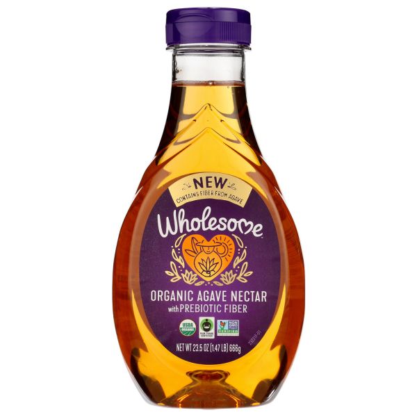 WHOLESOME: Organic Agave Vinegar With Prebiotic Fiber, 23.5 oz
