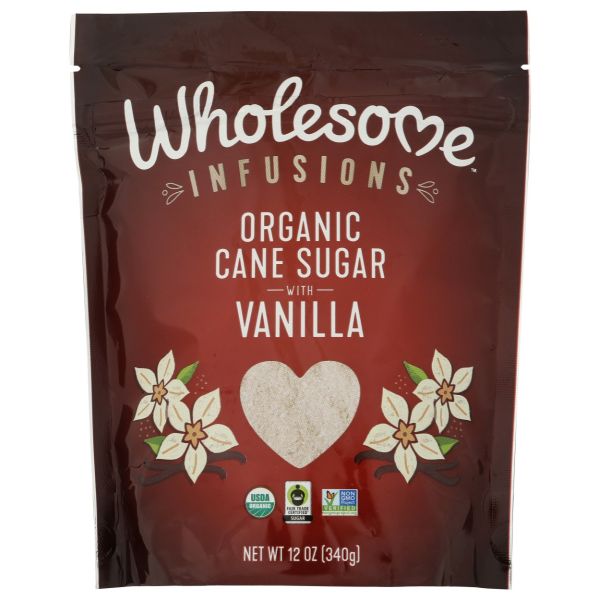 WHOLESOME: Infusions Organic Cane Sugar with Vanilla, 12 oz
