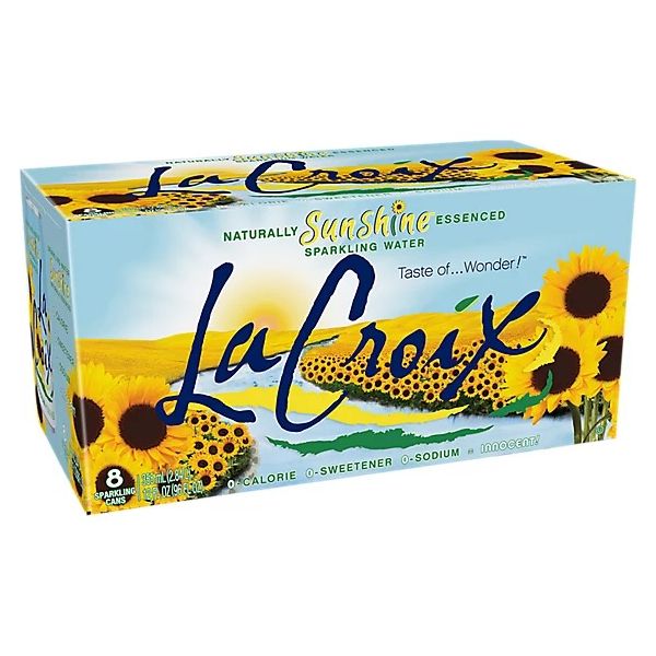 LA CROIX: Sunshine Sparkling Water 8Pk, 96 fo