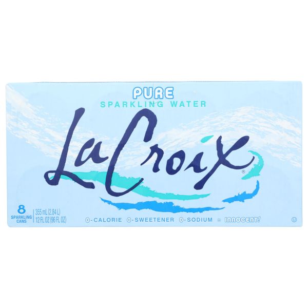 LA CROIX: Pure Sparkling Water 8 Pack, 96 oz