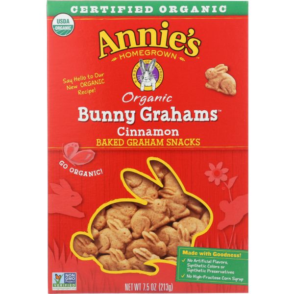Annie's Naturals Bunny Grahams Cinnamon, 7.5 Oz