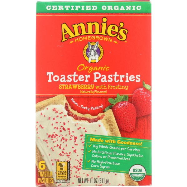 ANNIES HOMEGROWN: Patries Strawberry 6 ct, 11 oz