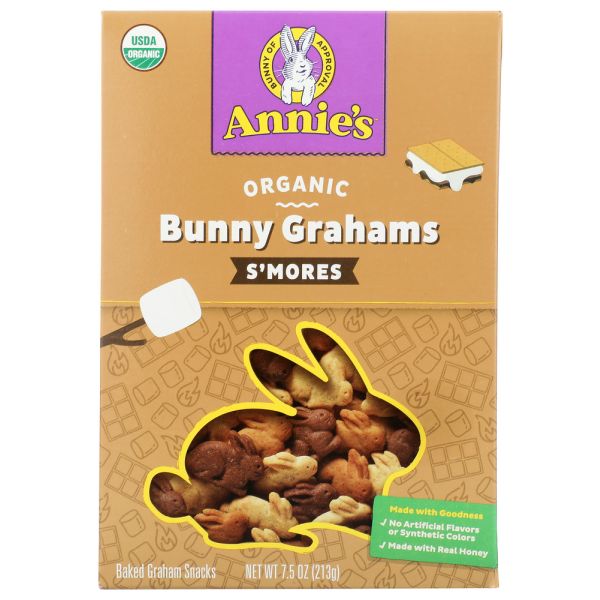 ANNIES HOMEGROWN: Organic Bunny Grahams Smores, 7.5 oz
