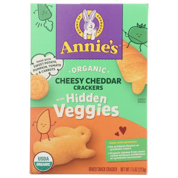 ANNIES HOMEGROWN: Cracker Veggie Cheese Org, 7.5 oz