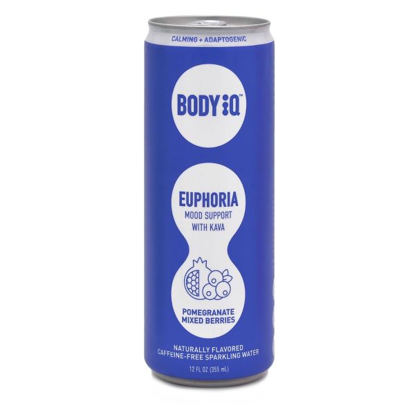 BODY INTELLIGENCE: Euphoria Intelligent Sparkling Water Pomegranate Mixed Berries, 12 fo