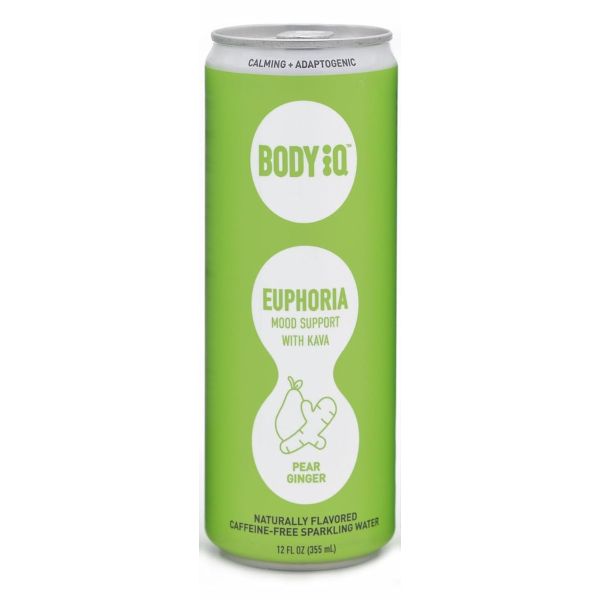 BODY INTELLIGENCE: Euphoria Intelligent Sparkling Water Pear Ginger, 12 fo