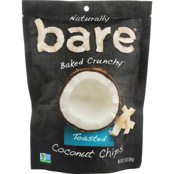 BARE FRUIT: Toasted Coconut Chips, 3.3 oz