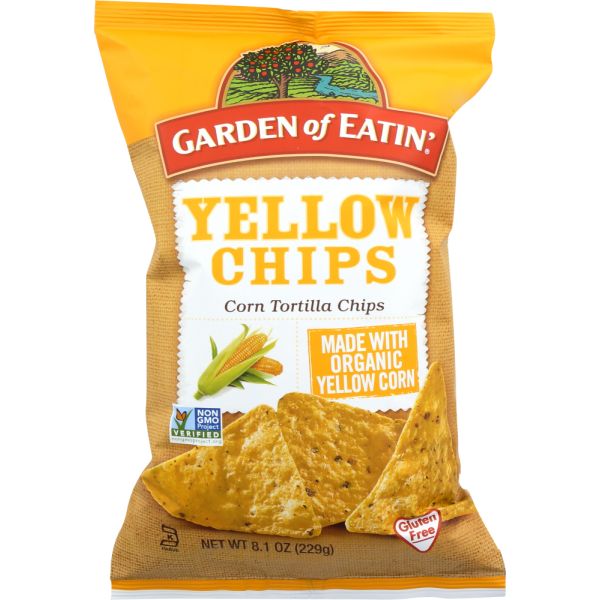 GARDEN OF EATIN: Yellow Corn Tortilla Chips, 8.1 oz