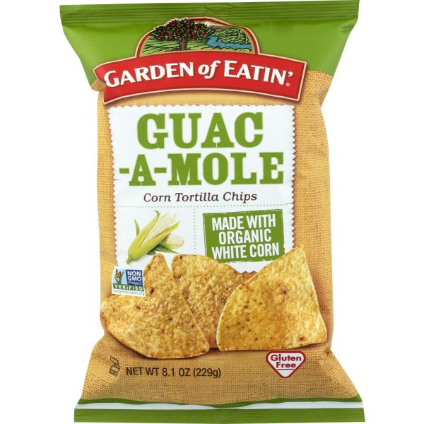 GARDEN OF EATIN: Chip Tortilla Guacamole Organic, 8.1 oz