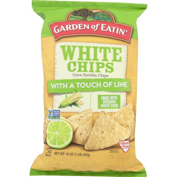 GARDEN OF EATIN: White Tortilla with Lime Chip, 16 oz