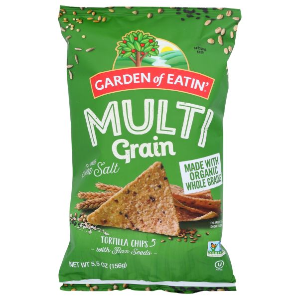 GARDEN OF EATIN: Chip Tortilla Multigrain, 5.5 oz