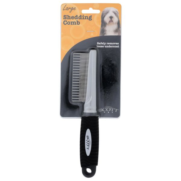 SCOTT PET: Shedding Comb Large, 1 ea