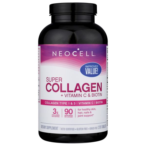 NEOCELL: Super Collagen Vitamin C and Biotin, 270 tb