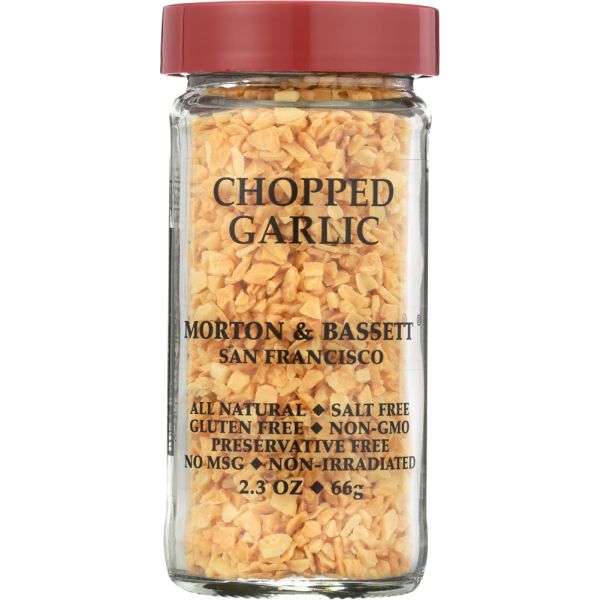 MORTON & BASSETT: Garlic Chopped, 2.3 oz