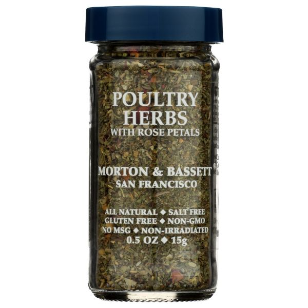 MORTON & BASSETT: Poultry Herbs with Rose Petals, 0.5 oz