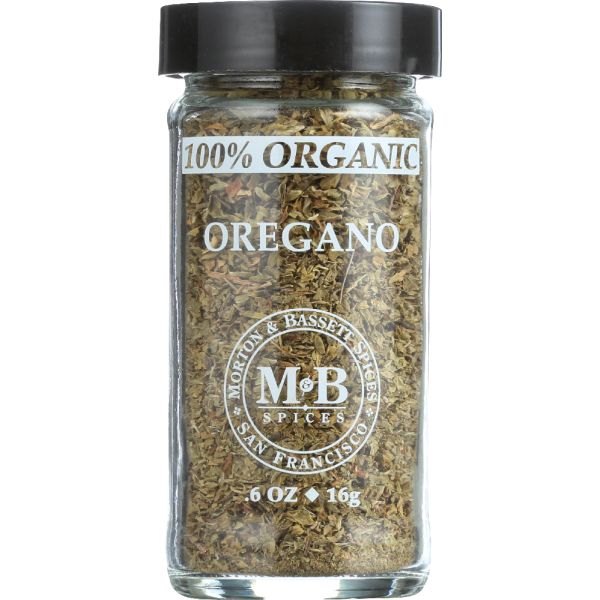 Morton & Bassett Organic Oregano, .6 Oz