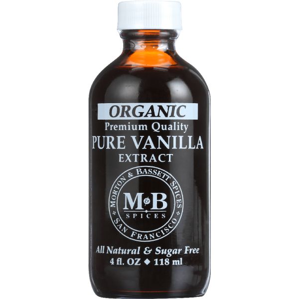 MORTON & BASSETT: Organic Pure Vanilla Extract, 4 oz