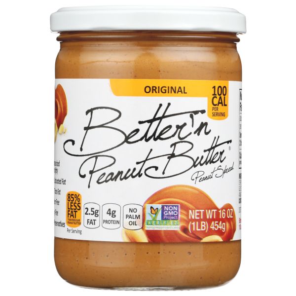 BETTER N PEANUT BUTTER: Peanut Spread Original, 16 oz