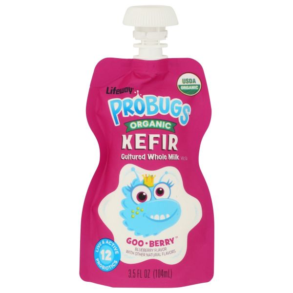 LIFEWAY: Probug Goo Berry Organic Kefir, 14.1 oz