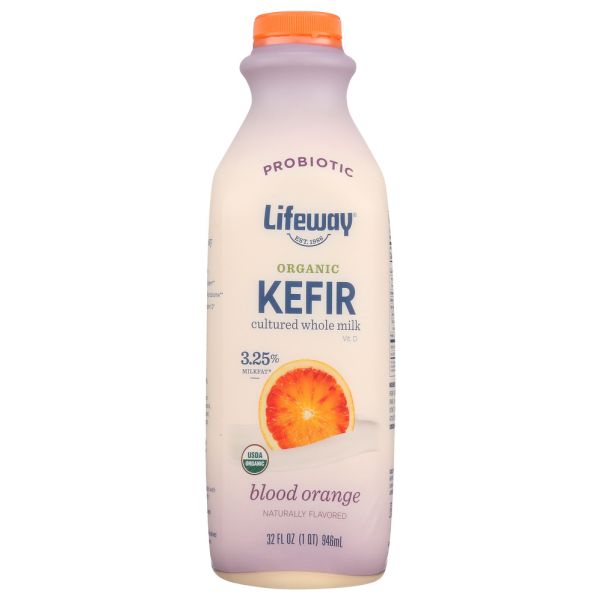 LIFEWAY: Kefir Whole Milk Organic Blood Orange, 32 fo