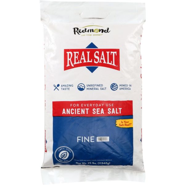 REDMOND: Realsalt All Natural Sea Salt Coarse Grind Bulk Bag, 25 lb
