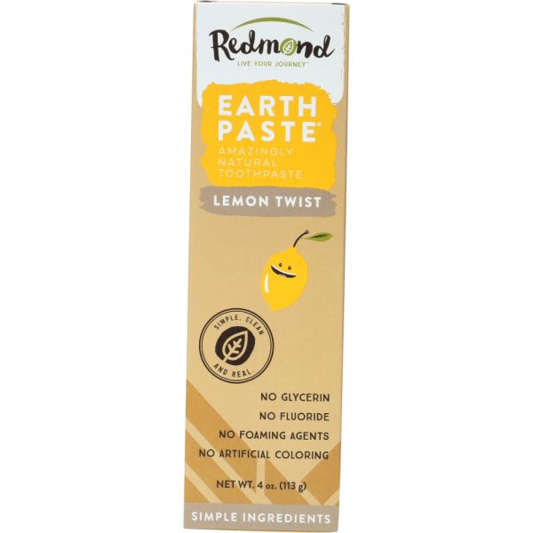 REDMOND: Earthpaste Lemon Twist, 4 oz