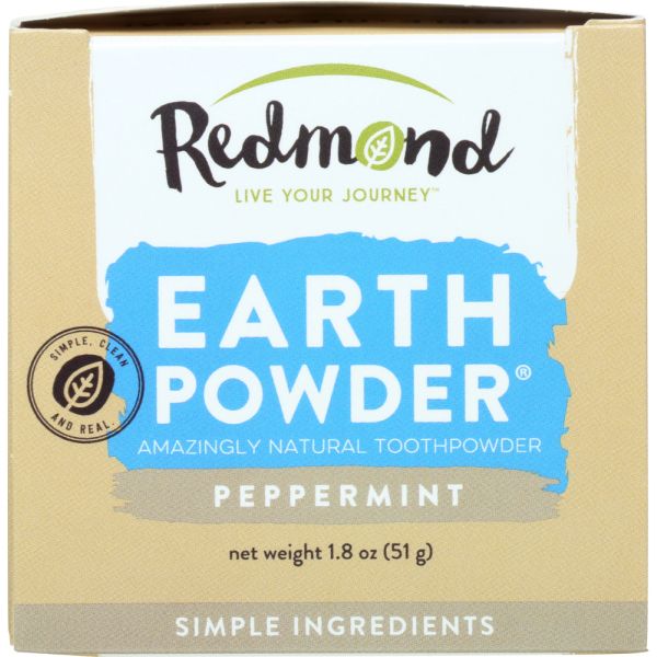 REDMOND: Earthpowder Peppermint, 1.8 oz