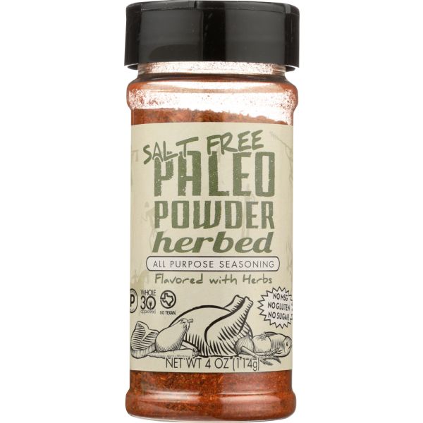 PALEO POWDER: Seasoning Salt Free Herbd, 4 oz