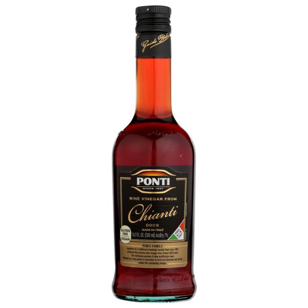 PONTI: VINEGAR RED WINE CHIANTI (16.900 OZ)