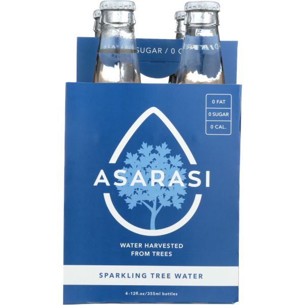 ASARASI: Water Sparkling Tree 4 Bottles, 12 oz