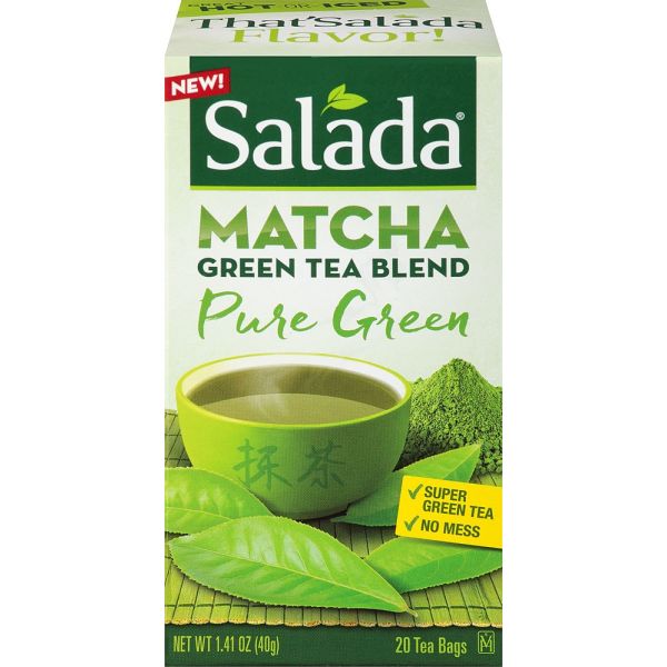 SALADA: Tea Green Matcha Blend Pure Green, 20 Bg