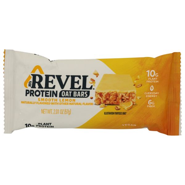 REVEL: Smooth Lemon Protein Oat Bar, 2.01 oz